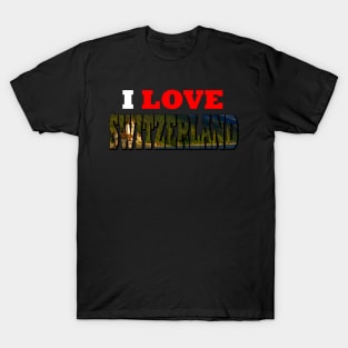 I Love Switzerland Interlaken Castle T-Shirt